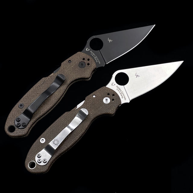 C223 Para 3 Micarta bearing folding knife