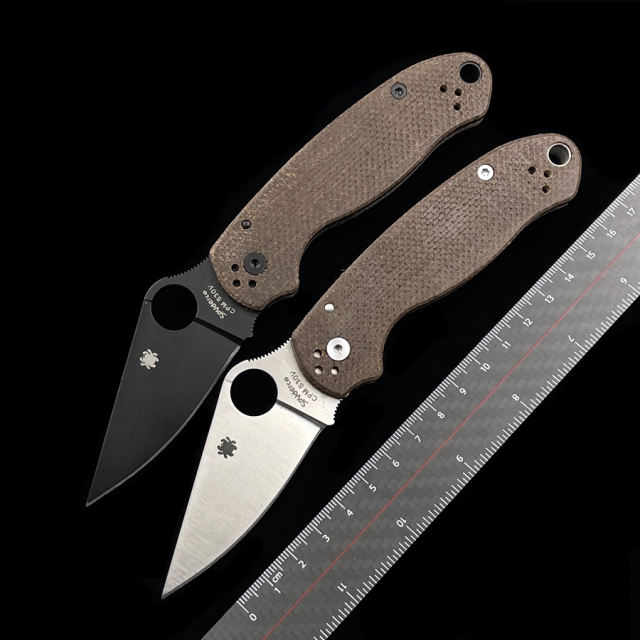 C223 Para 3 Micarta bearing folding knife