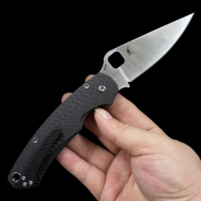 Limited Edition OK-81 M390 Blade  Carbon Fiber Handle Outdoor Camping Hunting Tactical Folding knife