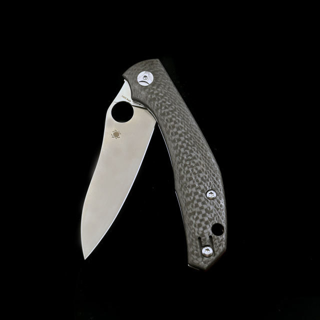 C241CFP Alistair Phillips Kapara Folding Knife 3.6" S30V Satin Plain Blade, Carbon Fiber Handles