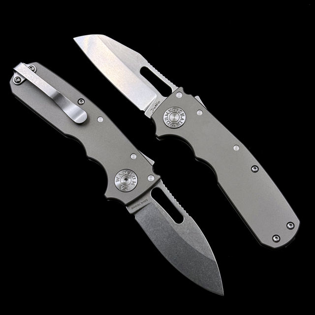 Shark Cub Deep Carry Ceramic Bearing Titanium Handle Mark S35VN Pocket Folding Tactical Camping Hunting EDC Tool Knife