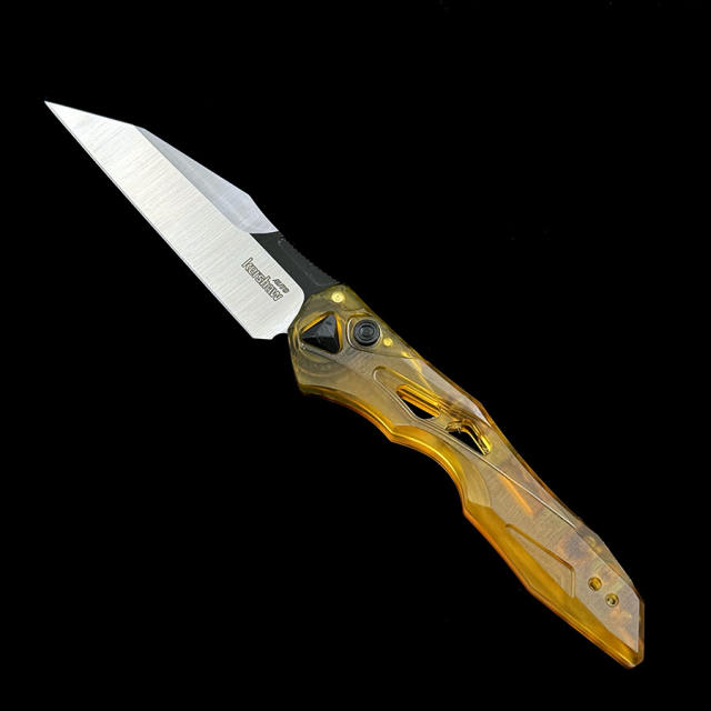 Kershaw 7650 Launch 13 AUTO Folding Knife 3.5 "Two Tone CPM-154 Wharncliffe Blade, PEI Handle