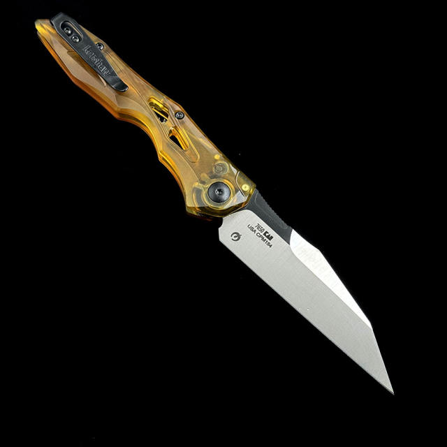 Kershaw 7650 Launch 13 AUTO Folding Knife 3.5 "Two Tone CPM-154 Wharncliffe Blade, PEI Handle