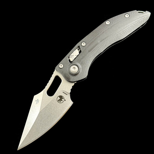 MT Stitch-R Manual True Carbon Fiber/G10 Ball Bearing Mark M390MK Blade AUTO KNIFE