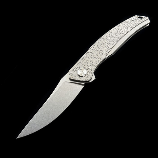 Shirogorov Quantum Cromax PM Blade Titanium Alloy Handle Folding Knife Outdoor Camping Hunting Pocket EDC Tool Knife