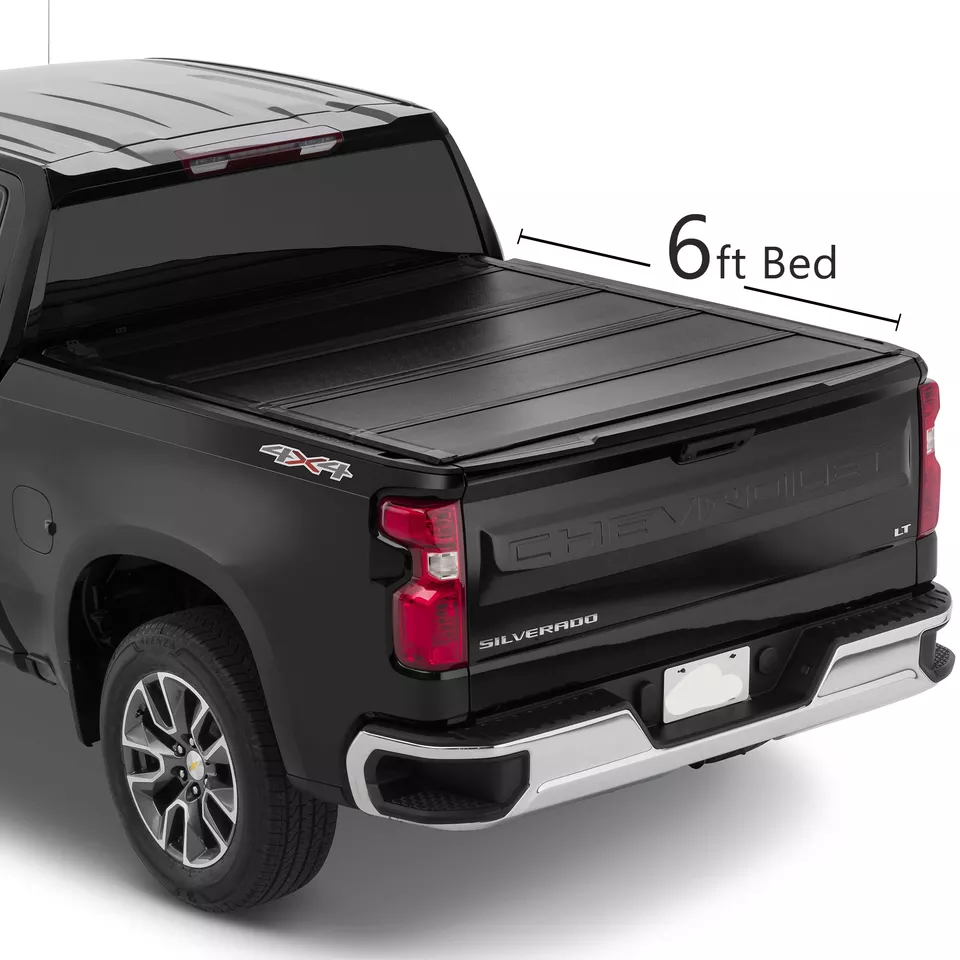 Factory Quick Installation Innovative Pickup Truck Hard Four Fold Tonneau Cover for Hilux Ranger T6 T7 T8 Dmax Triton L200