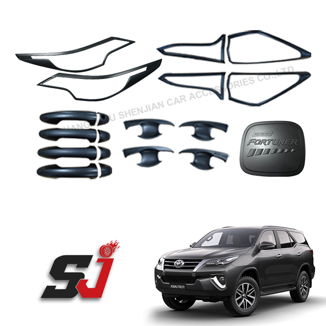 New Design Custom Car Exterior Accessories Full Chrome Kits Combo Sets Body Kits for Fortuner