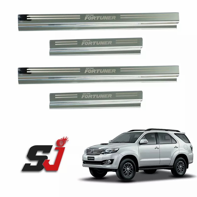 Custom Auto Other Exterior Accessories Durable ABS Door Sill Scuff Plate for 2012-2021 Fortuner