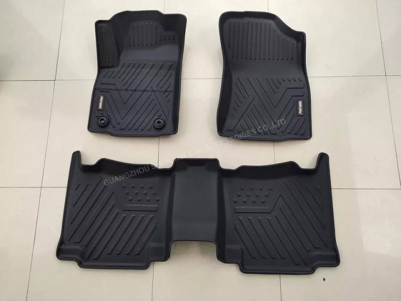 High Quality Auto Interior Accessories TPV 5D Car Floor Carpet Mat with Extender For 2021 Fortuner