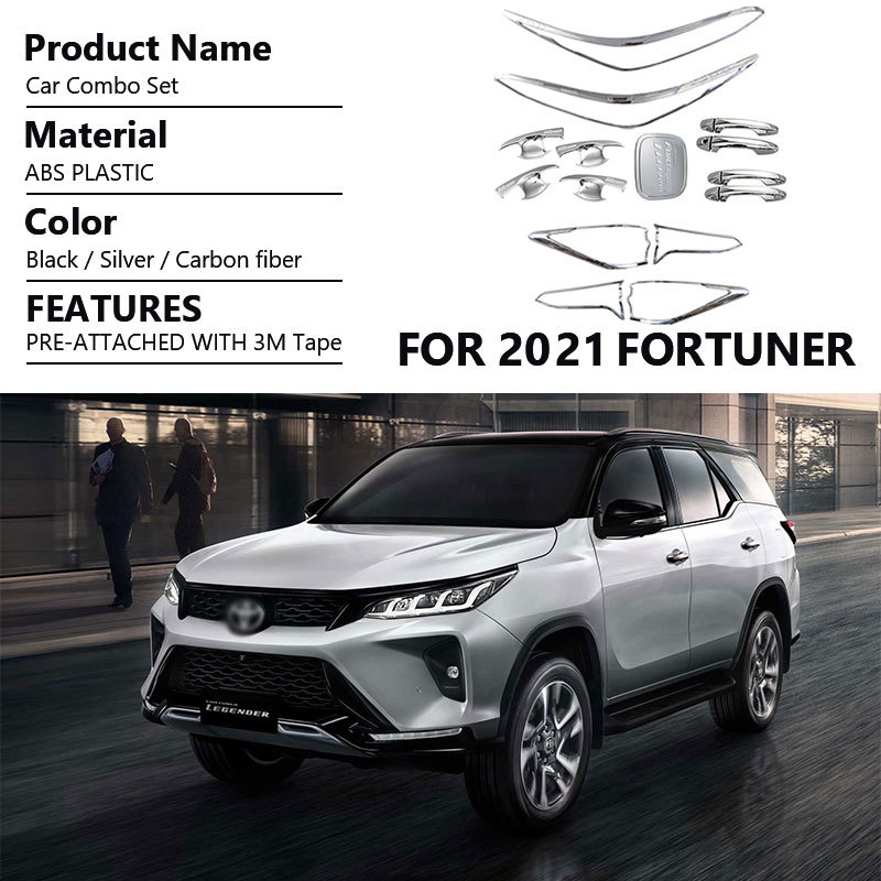 Custom Chrome Body Kit for Toyota Fortuner 2021