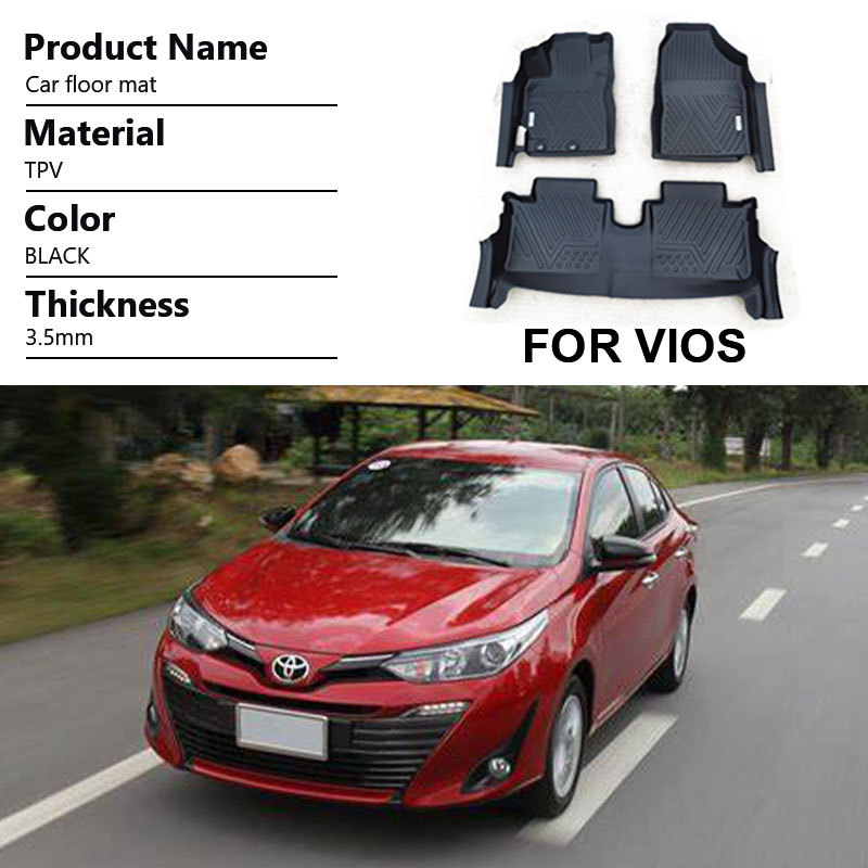 3D 5D Car Floor Mats Suppliers for Toyota Vios Deep Dish