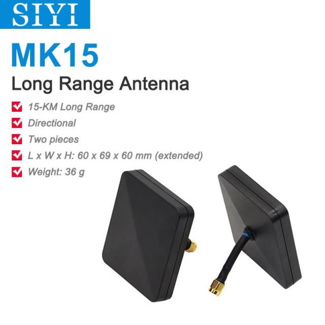 SIYI MK15 Long Range 14dB Directional Patch Antenna for MK15 Ground Unit