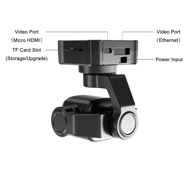 [PRE-SALE] SIYI A8 mini 4K 8MP Ultra HD 6X Digital Zoom Gimbal Camera with 1/1.7" Sony Sensor AI Smart Identify and Tracking HDR Starlight Night Vision Mini 3-Axis Stabilizer 95g Lightweight 55x55x70mm for UAV UGV USV RC Planes and FPV Drones