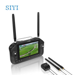 SIYI UniRC 7 / 7 Pro Dual Frequency 2.4 & 5 GHz Handheld Ground Station 40 KM Range Smart Controller with 7-Inch 1080P High Brightness Touchscreen 4K Digital Image Transmission 4G RAM 64G ROM Android 13 OS AES Encryption for UAV UGV USV Robotics