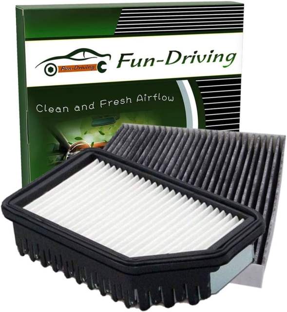 1 Pack Cabin Air Filter for HYUNDAI,KIA,Replace CF10709, 1 Pack Engine Air Filter for Soul (2012-2018),Accent (2012-2017),Veloster (2012-2017),Rio (2012-2017),Replacement for GP206,CA11206,28113-B2000