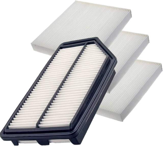 3 Pack Cabin Air Filter for Honda,ACURA,Replacement for CF10134,CP134, 1 Pack Panel Air Filter for Honda Odyssey (2011-2017),Replacement for GP042/CA11042,17220-RV0-A00