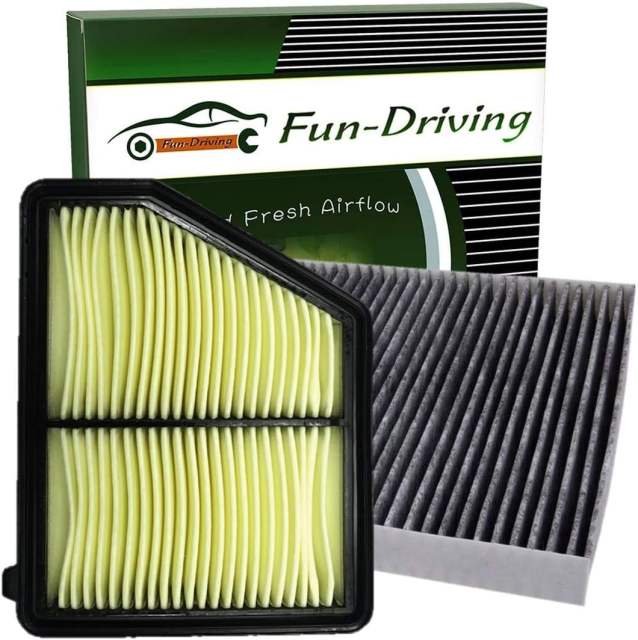 1 Pack Cabin air filter for Honda Civic,CR-V,CR-Z,Fit,HR-V,Insight,Replace CF11182,CP182,80292-TF0-G01, 1 Pack Engine Air Filter for Honda Civic 2.0L (2016-2019),Replacement for CA12051,172205BAA00