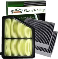 2 Pack Cabin air filter for Honda Civic,CR-V,CR-Z,Fit,HR-V,Insight,Replace CF11182,CP182,80292-TF0-G01, 1 Pack Engine Air Filter for Honda Civic 2.0L (2016-2019),Replacement for CA12051,172205BAA00