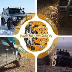 Snow Chains for Car, Emergency Anti Slip Tire Chains for SUV/Trucks/ATV Universal Winter Security Chains for Snow and Ice(Tire Width 6.5-10.8")