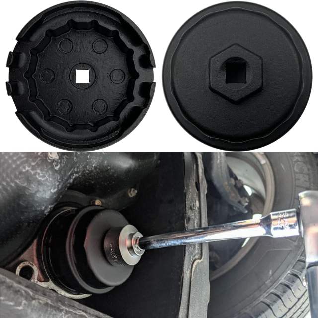 Oil Filter Wrench fit for Lexus Toyota Camry RAV4 Highlander Sienna Tundra and More, 2.5L to 5.7L Engines, with Cartridge Style Oil Filter Housings.