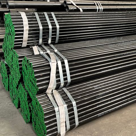 What is the function of an extruded ASTM A106 seamless steel pipe?