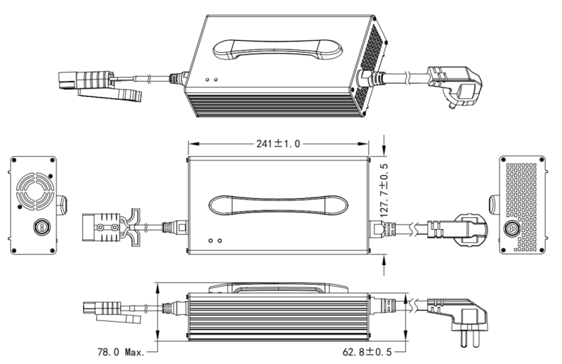 1260W Series Lithium battery charger