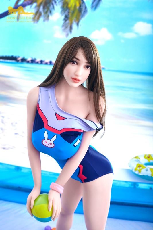 Irontechdoll 163cm Plus Mika with swimsuit Real TPE Sex Doll