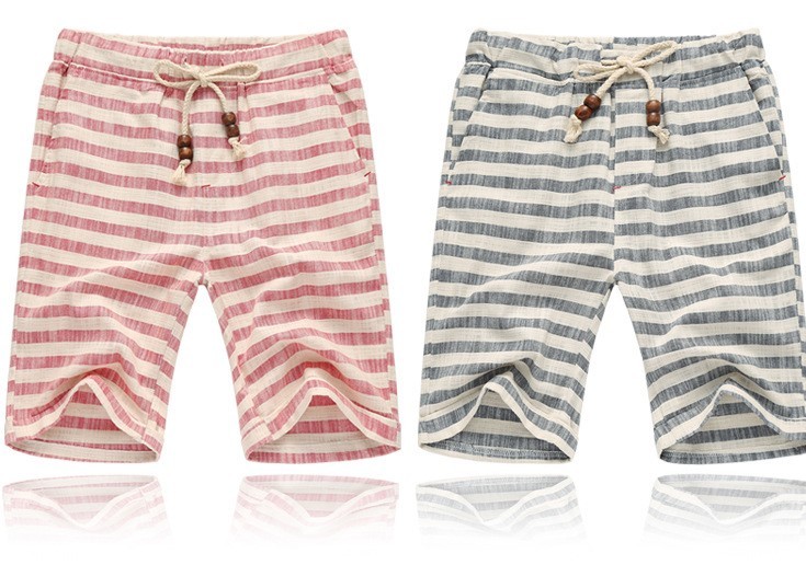 Striped fashion casual beach shorts