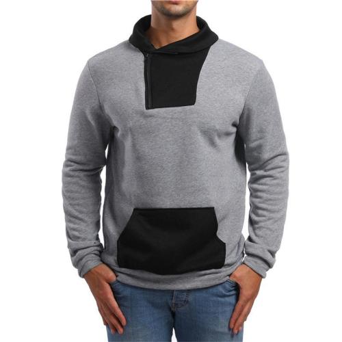 Color-block casual sports trend sweatshirt
