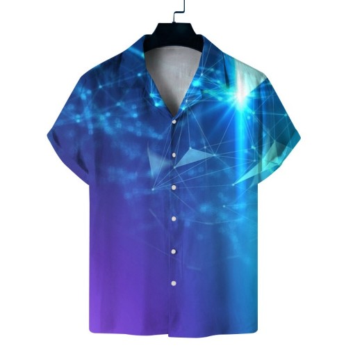 Digital printed casual trend shirt