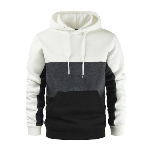 Color-block casual fashion trend hoodie