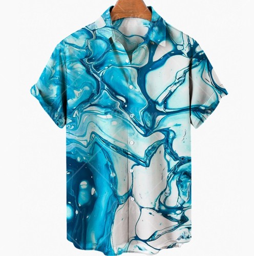 Digital printed casual trend shirt