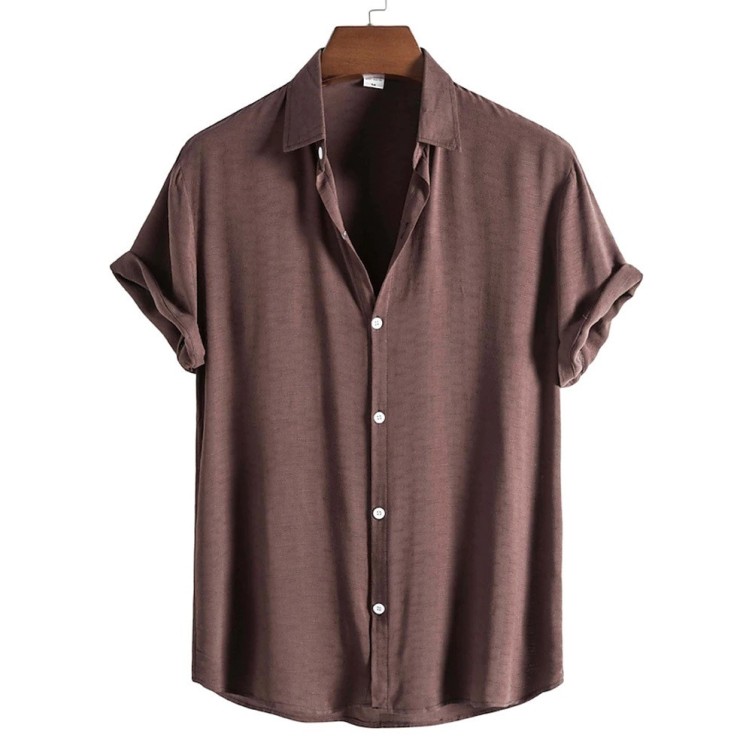 Solid color loose fashion trend shirt