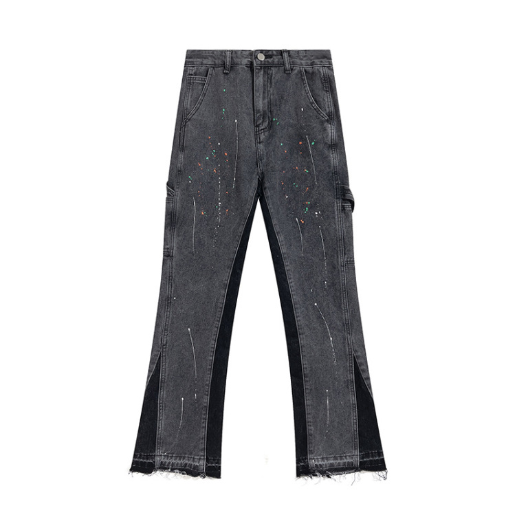 Splash dots embellished with trendy jeans
