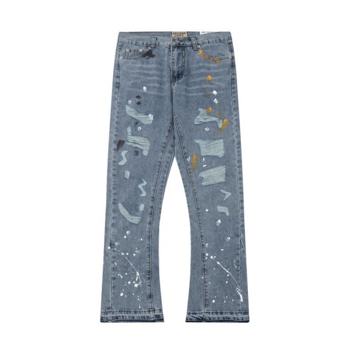 Tie-dye ripped high street fashion jeans