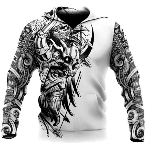 DIY digital printed casual fashion trend hoodie