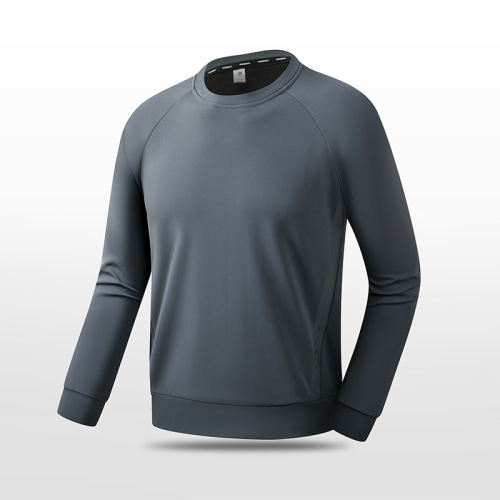 Round neck long sleeve outdoor running casual sports sweatshirt