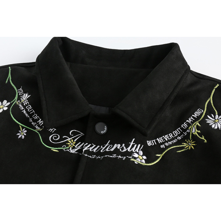 Hip hop embroidery unisex bf casual jacket