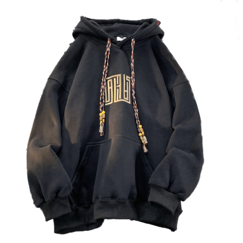 Heavyweight loose plus velvet thickened large size hoodies