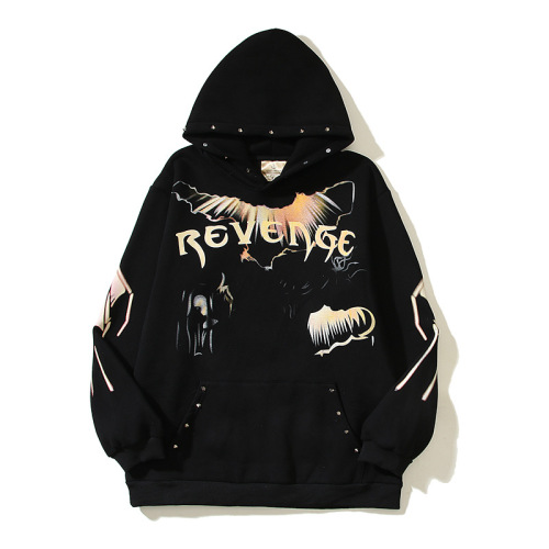 Revenge lightning street oversize rivet hat hoodies