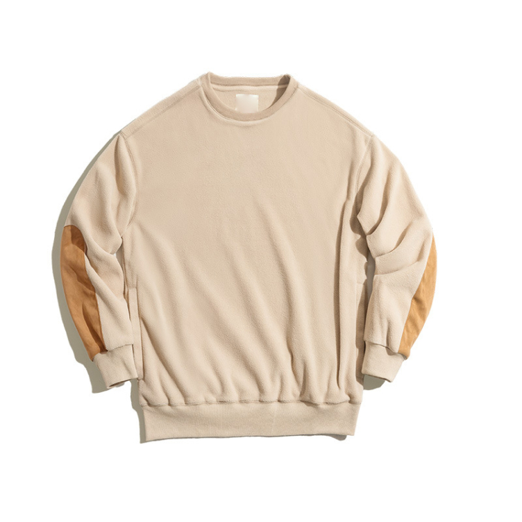 Retro polar fleece plus fleece coral sweatshirts