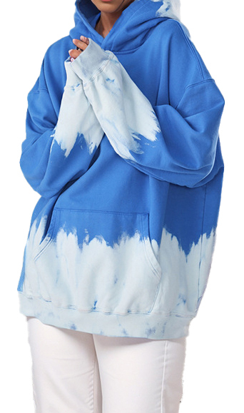 420g heavyweight pure cotton tie-dye retro high street custom logo hoodies