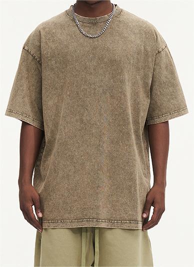 250g batik washed short sleeve t-shirt