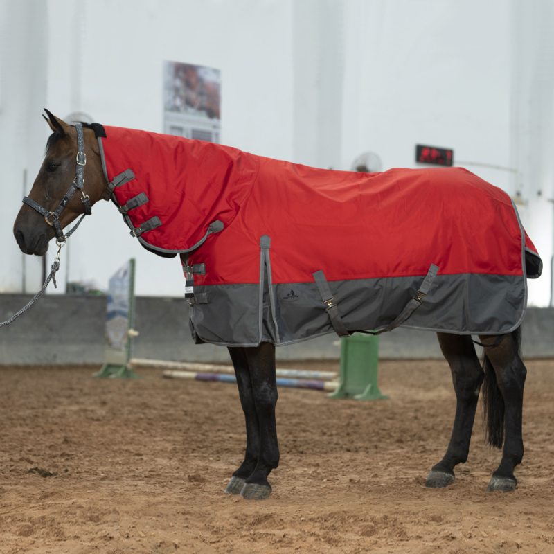 HORSEMATE 1680D TURNOUT RUG    Red/grey
