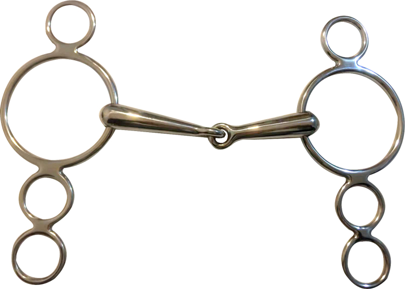DUTCH GAG SNAFFLE(WITH FOUR RINGS AND HOLLOW MOUTH)