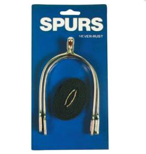 Prince of wales spurs with straps.Bristle packed