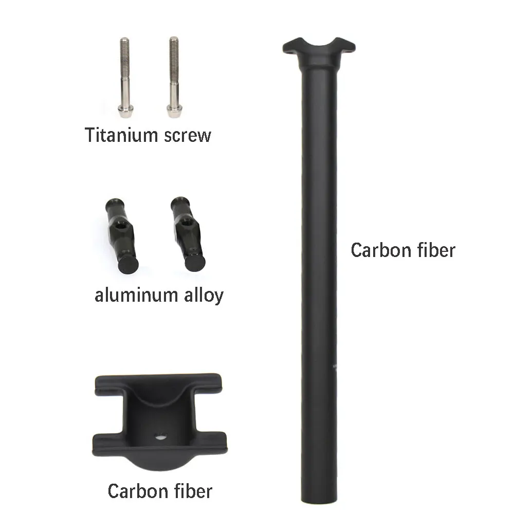 ELITA ONE Carbon Seatpost 25.4/27.2/30.9/31.6mm MTB/Road Bike Carbon Fiber Seatpost Titanium Bolts Light 130g Seat Tube