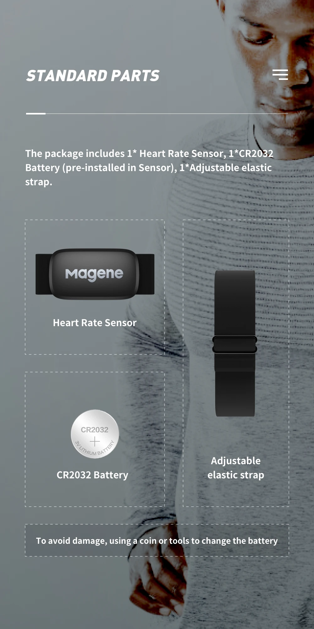 Magene S3+ Bicycle Speed/Cadence Sensor and H64 Heart Rate Monitor ANT+Bluetooth Wireless Speedometer Bike Sensor
