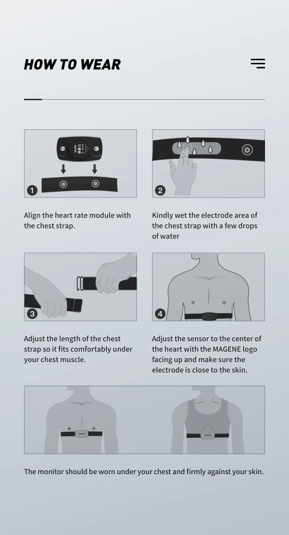 Magene S3+ Bicycle Speed/Cadence Sensor and H64 Heart Rate Monitor ANT+Bluetooth Wireless Speedometer Bike Sensor