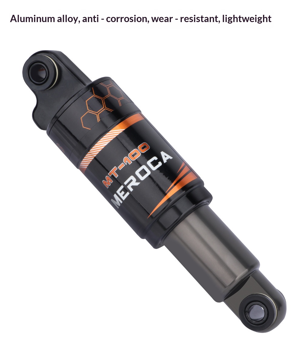 MEROCA MT-100 Rear Shock Absorber – Oil Coil Spring Damper for MTB & Scooter (125/150/165/190mm, 750/850/1000LBS) rear